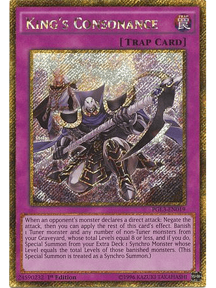King's Consonance - PGL3-EN019 - Gold Secret Rare