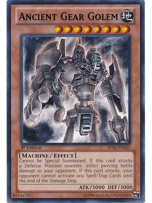 Ancient Gear Golem - BP02-EN035 - Rare (desgastada)