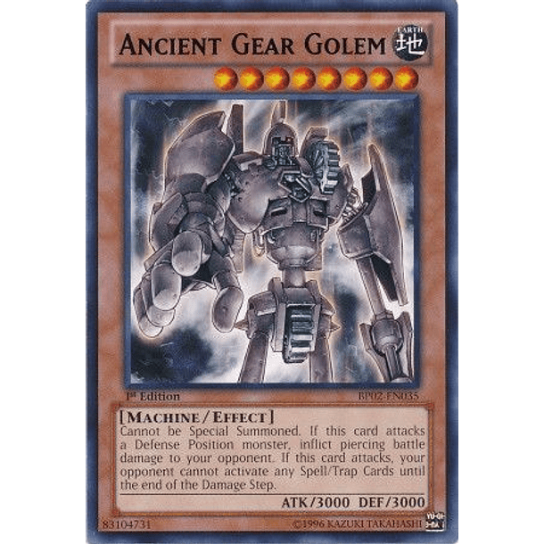 Ancient Gear Golem - BP02-EN035 - Rare (desgastada)