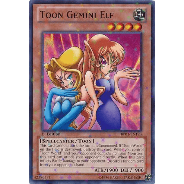 Toon Gemini Elf - BP01-EN128 - Starfoil Rare