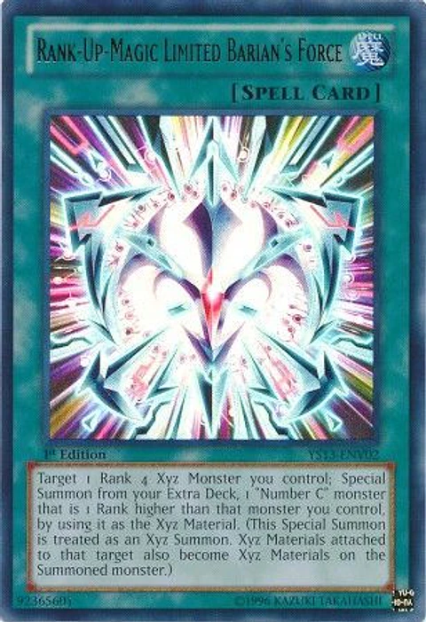 Rank-Up-Magic Limited Barian's Force - YS13-ENV02 - Ultra Rare