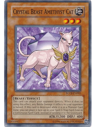 Crystal Beast Amethyst Cat - FOTB-EN002 - Common