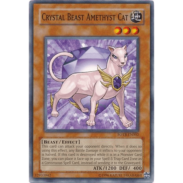 Crystal Beast Amethyst Cat - FOTB-EN002 - Common