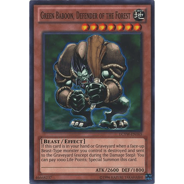 Green Baboon, Defender of the Forest - LCYW-EN165 - Common