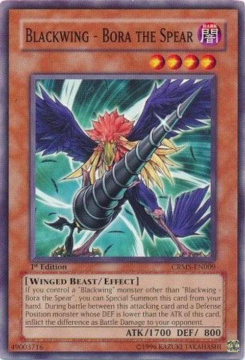 Blackwing - Bora the Spear - CRMS-EN009 - Common