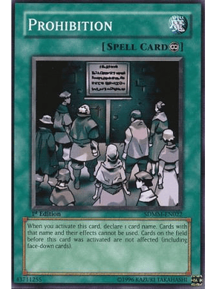 Prohibition - SDMM-EN022 - Common 