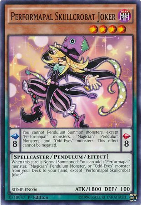 Performapal Skullcrobat Joker - SDMP-EN006 - Common 