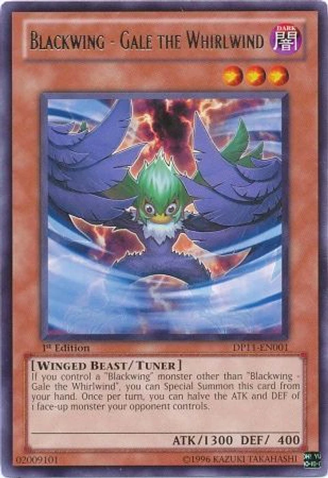Blackwing - Gale the Whirlwind - DP11-EN001 - Rare (desgastada)