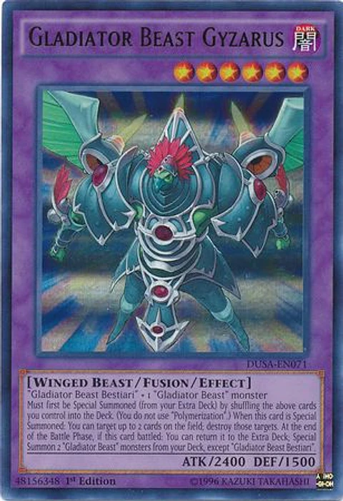 Gladiator Beast Gyzarus - DUSA-EN071 - Ultra Rare 