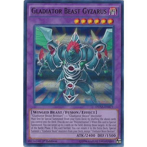 Gladiator Beast Gyzarus - DUSA-EN071 - Ultra Rare 