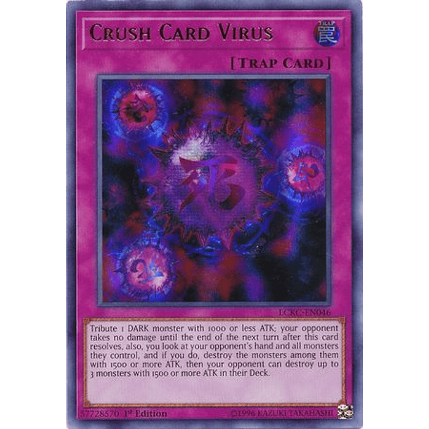 Crush Card Virus (Darkness Background) - LCKC-EN046 - Ultra Rare