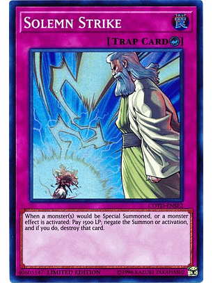 Solemn Strike - COTD-ENSE2 - Super Rare Limited Edition