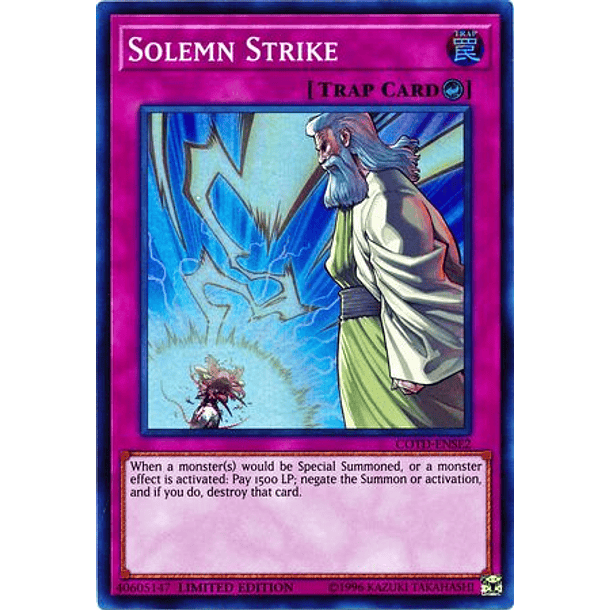 Solemn Strike - COTD-ENSE2 - Super Rare Limited Edition