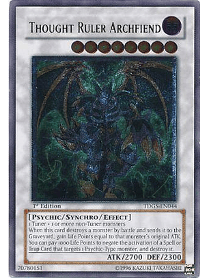 Ultimate Rare - Thought Ruler Archfiend - TDGS-EN044