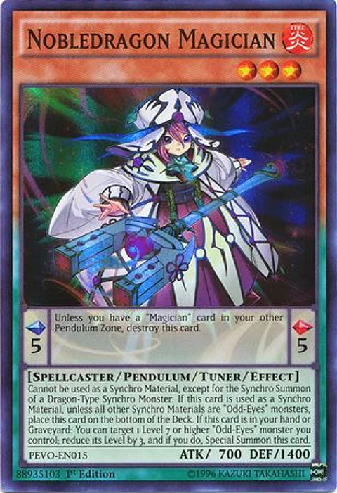 Nobledragon Magician - PEVO-EN015 - Super Rare