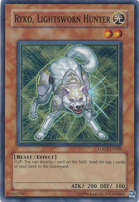 Ryko, Lightsworn Hunter - LODT-EN022 - Super Rare 