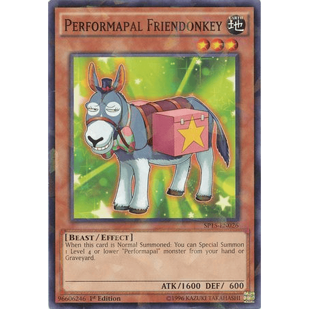 Performapal Friendonkey - SP15-EN026 - Shatterfoil Rare