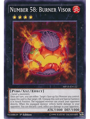 Number 58: Burner Visor - MP15-EN122 - Common