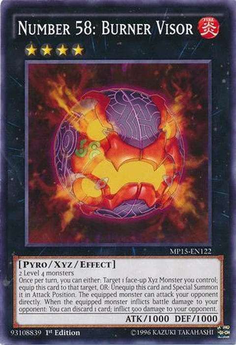 Number 58: Burner Visor - MP15-EN122 - Common