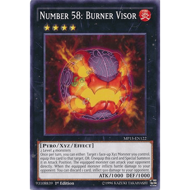 Number 58: Burner Visor - MP15-EN122 - Common