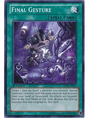 Final Gesture - ABYR-EN063 - Common