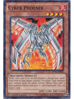 Cyber Phoenix - BP03-EN020 - Shatterfoil Rare (jugado)