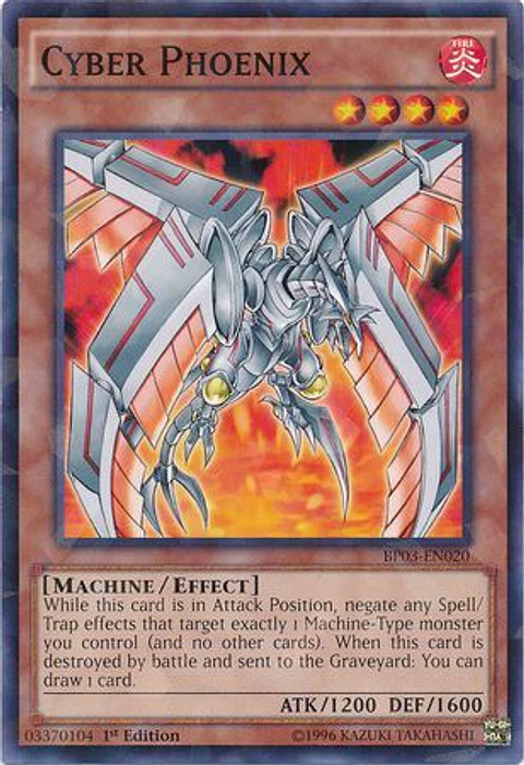 Cyber Phoenix - BP03-EN020 - Shatterfoil Rare (jugado)