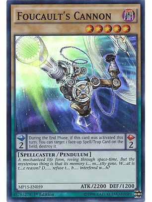 Foucault's Cannon - MP15-EN059 - Super Rare 