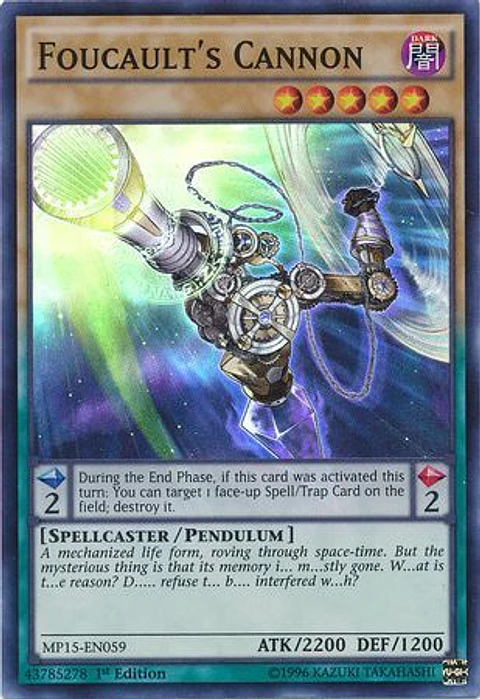 Foucault's Cannon - MP15-EN059 - Super Rare 