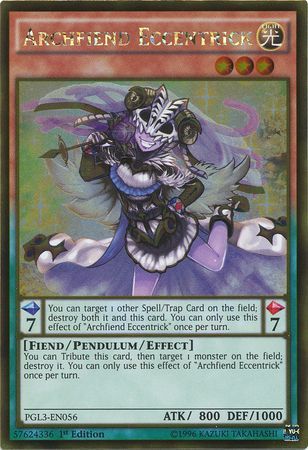 Archfiend Eccentrick - PGL3-EN056 - Gold Rare 1