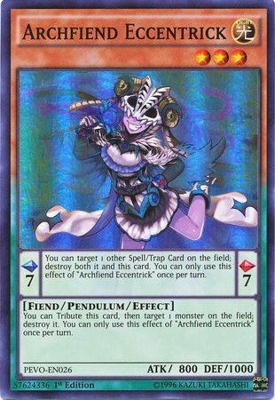 Archfiend Eccentrick - PEVO-EN026 - Super Rare  1