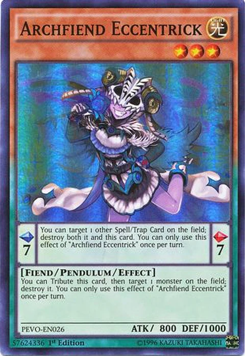 Archfiend Eccentrick - PEVO-EN026 - Super Rare 