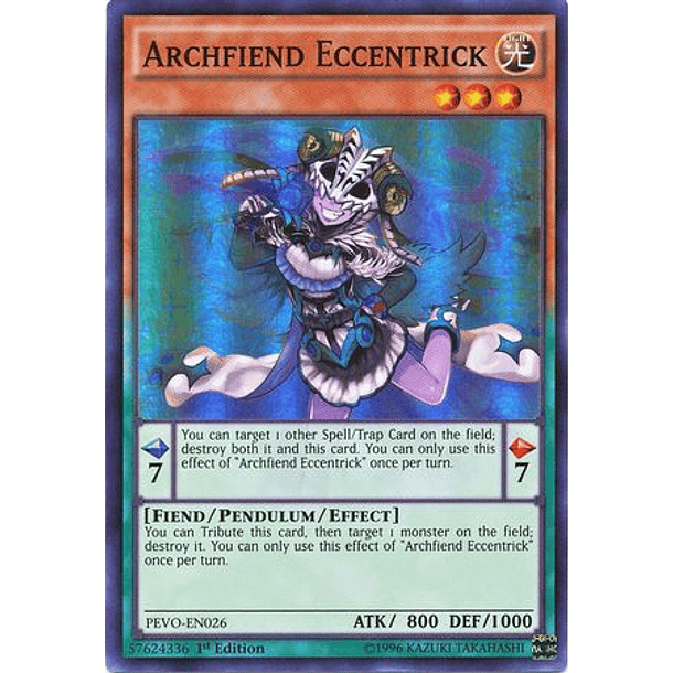 Archfiend Eccentrick - PEVO-EN026 - Super Rare 
