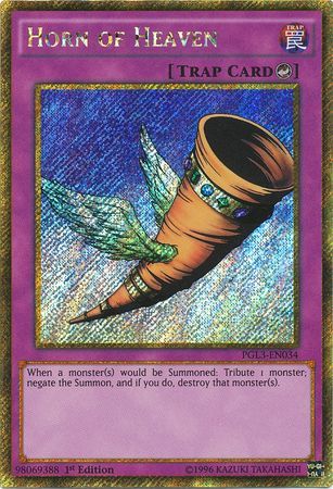 Horn of Heaven - PGL3-EN034 - Gold Secret Rare  1