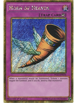 Horn of Heaven - PGL3-EN034 - Gold Secret Rare 