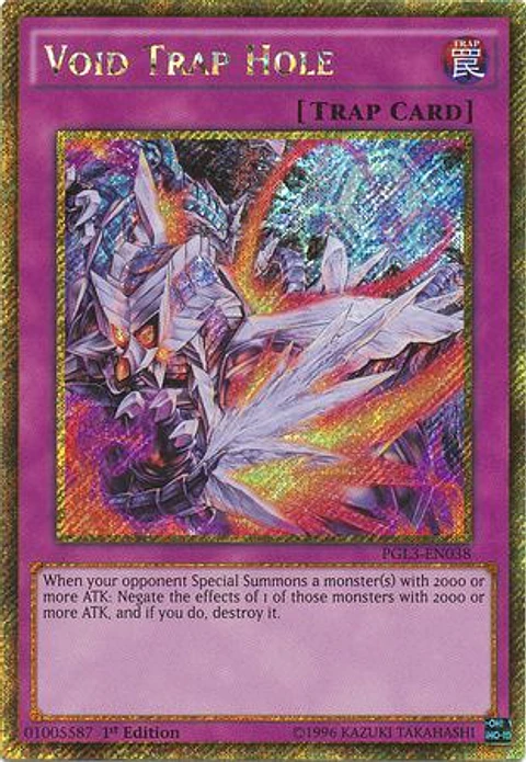 Void Trap Hole - PGL3-EN038 - Gold Secret Rare 