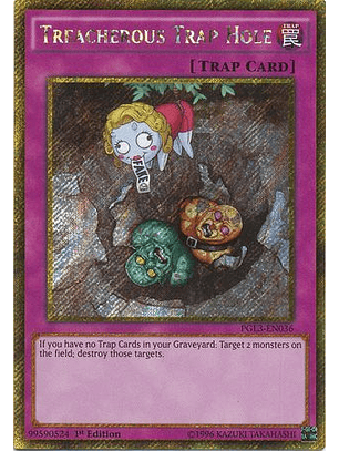 Treacherous Trap Hole - PGL3-EN036 - Gold Secret Rare