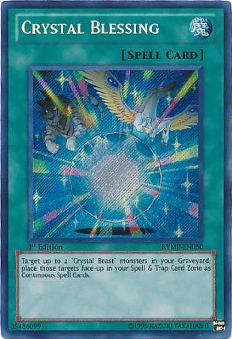 Crystal Blessing - RYMP-EN050 - Secret Rare (desgastada orillas)