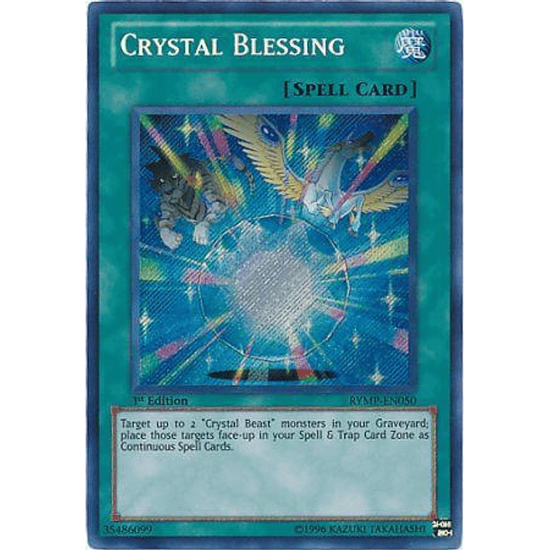 Crystal Blessing - RYMP-EN050 - Secret Rare (desgastada orillas)
