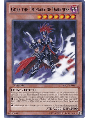 Gorz the Emissary of Darkness - BP01-EN014 - Rare