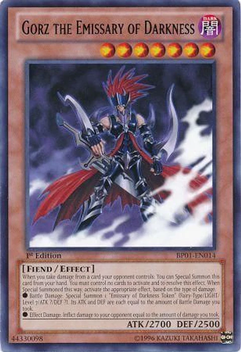 Gorz the Emissary of Darkness - BP01-EN014 - Rare