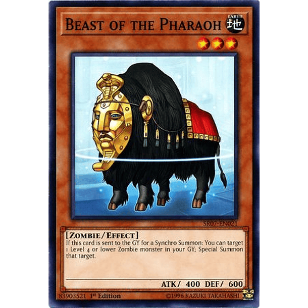 Beast of the Pharaoh - SR07-EN021 - Common