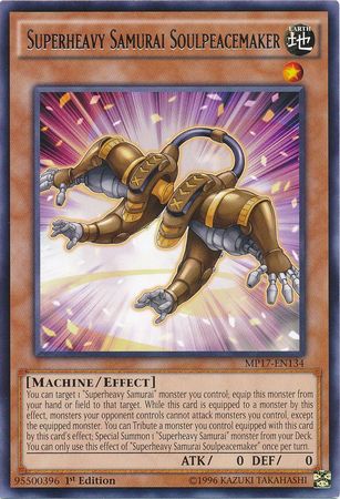 Superheavy Samurai Soulpeacemaker - MP17-EN134 - Rare 1