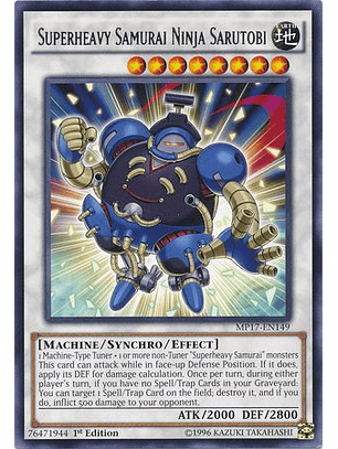 Superheavy Samurai Ninja Sarutobi - MP17-EN149 - Rare 