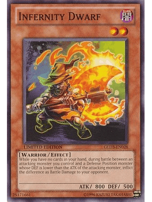 Infernity Dwarf - GLD3-EN028 - Common