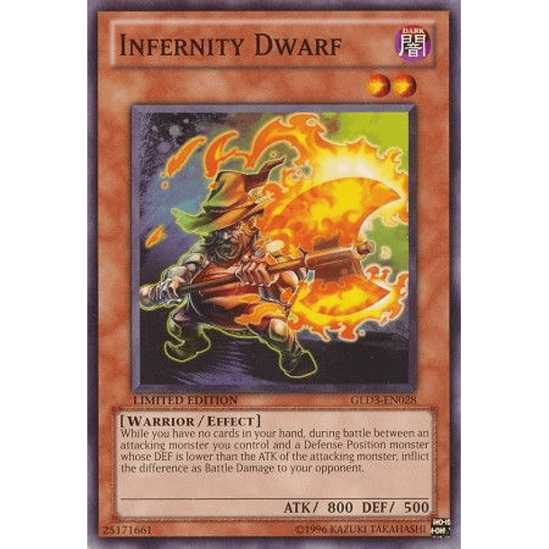 Infernity Dwarf - GLD3-EN028 - Common