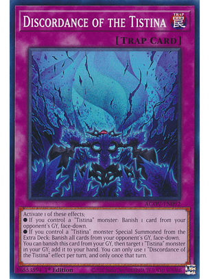 Discordance of the Tistina - AGOV-EN092 - Common 