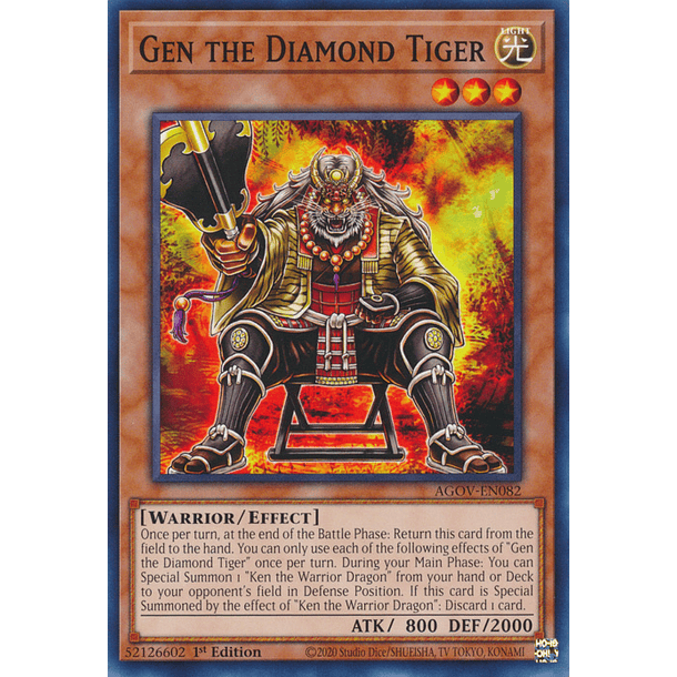 Gen the Diamond Tiger - AGOV-EN082 - Common 