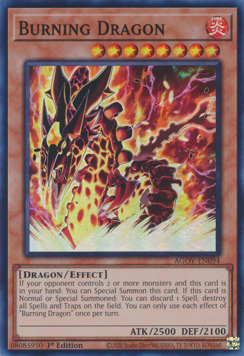 Burning Dragon - AGOV-EN094 - Super Rare 1