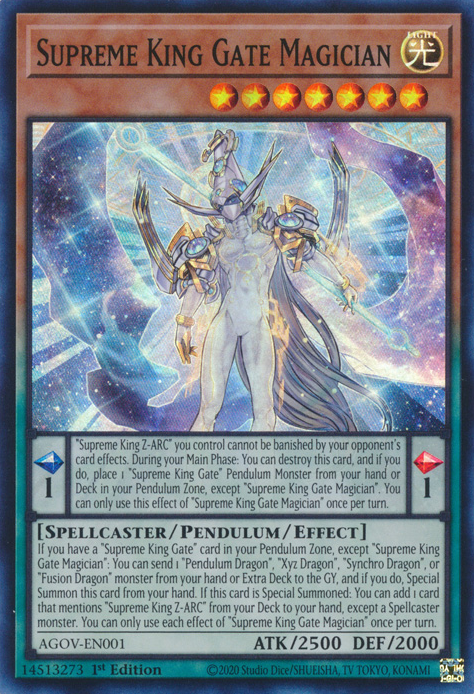 Supreme King Gate Magician - AGOV-EN001 - Super Rare 1